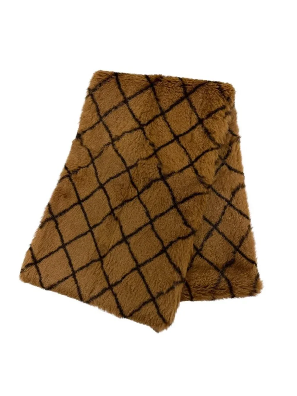 Chanel Vintage Wool Cotton Logo Embroidery Quilted Scarf